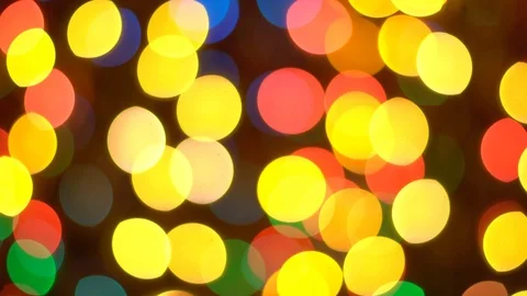 Defocused multi colour light reflections bokeh background. 4K Stock Footage 113331627