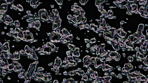 Defocused, multicolor, noisy fluid effect 스톡 동영상 147073675