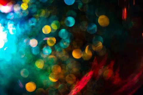 Defocused multicolored abstract background with bokeh effect Stock Photos