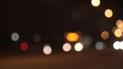Defocused night city lights. Stock Footage 105228152