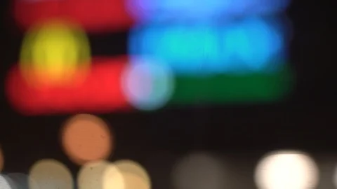 Defocused night city lights. Stock Footage 105229092