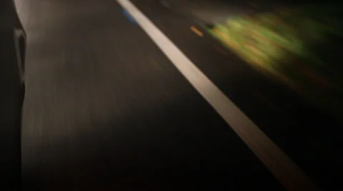 Defocused Night Driving on Dark Road Stock Video Video stock 37809575
