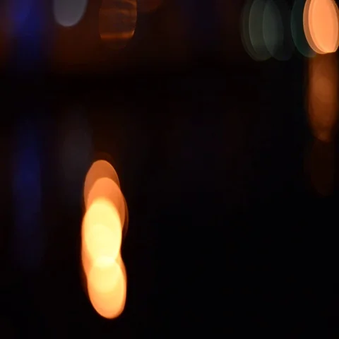 Defocused night lights Stock Footage 69347985