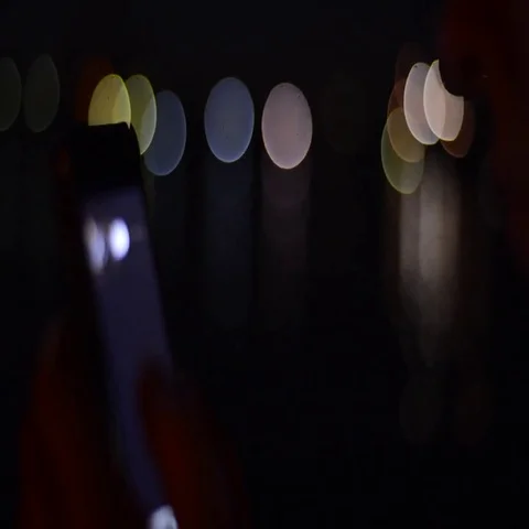 Defocused night lights Stock Footage 69417031