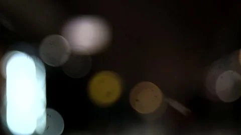 Defocused night lights Stock Footage 84677601