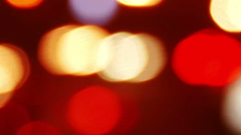 Defocused night traffic light Stock Footage 50380426