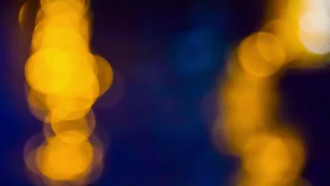 Defocused night traffic lights. Abstract Stock Footage 78556968