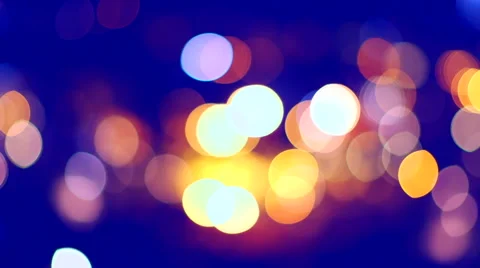 Defocused night traffic lights Video stock 51040794