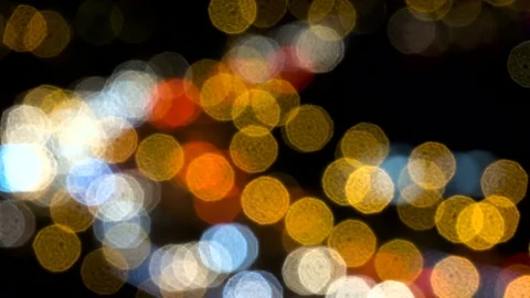 Defocused night traffic lights Video stock 75529598