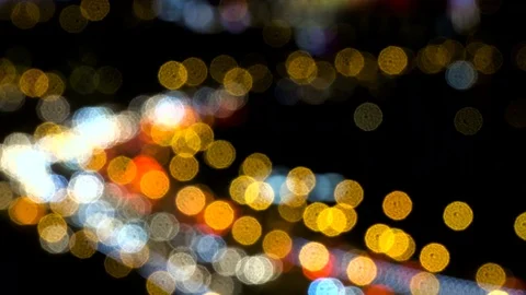 Defocused night traffic lights 스톡 동영상 75533993