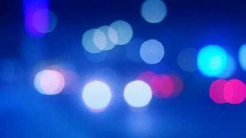 Defocused night traffic lights Video stock 102242242