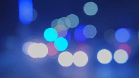 Defocused night traffic lights Stock Footage 102595566