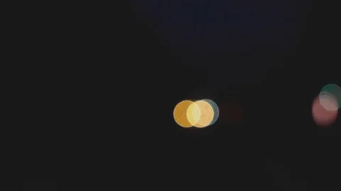 Defocused Night Traffic Lights. Stock Footage 118159365