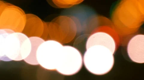 Defocused night traffic lights. Front view of moving cars. 스톡 동영상 63767972