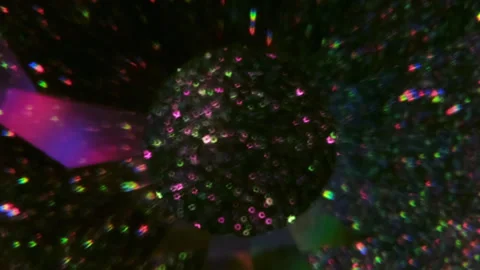 Defocused optical twinkle neon glimmer art flare Stock Footage 341907229