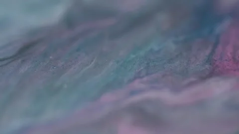 Defocused paint layers sand wave pink blue blend Video stock 282333463