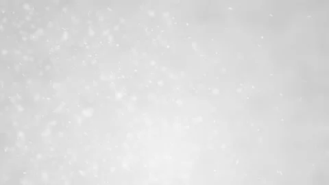 Defocused Particles Falling On Light Gray Background - 4K Resolution Video Stock Footage 162633013