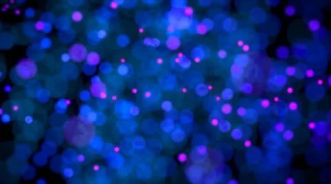Defocused particles random motion blueish Stock Footage 45599563