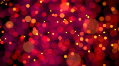 Defocused particles random motion red/yellow Stock Footage 45599603