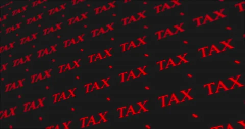 Defocused  pattern background with  text tax and check mark Video stock 155682208