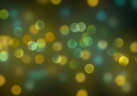 Defocused point light sources on dark background. Bokeh abstract texture. Stock Illustration