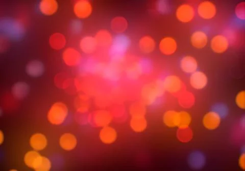 Defocused point light sources on dark background. Bokeh abstract texture. Stock Illustration