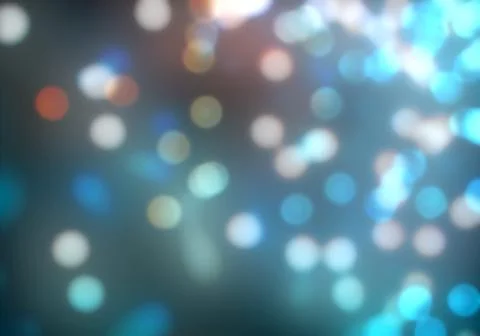 Defocused point light sources on dark background. Bokeh abstract texture. Stock Illustration