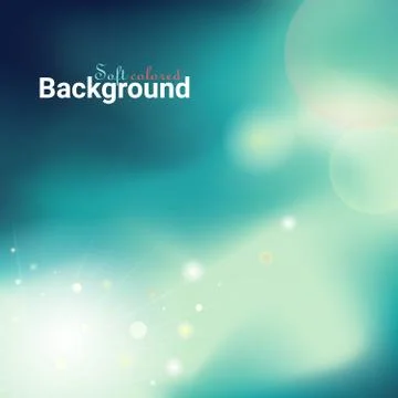 Defocused rays lights bokeh abstract vector banner Illustrazione stock