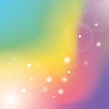 Defocused rays lights bokeh abstract vector banner Stock Illustration