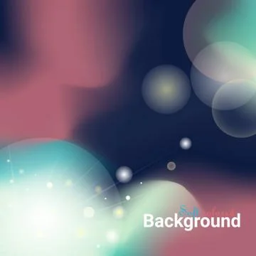 Defocused rays lights bokeh abstract vector banner Stock Illustration