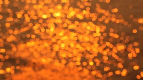 Defocused sea at sunset Stock Footage 74274275