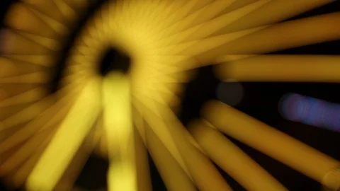 Defocused seamless loop of light show on ferris wheel Stock Footage 120138148