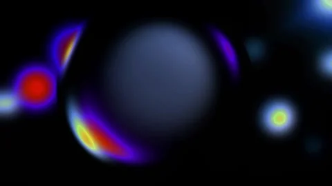 Defocused shiny orbs fantasy  Stock Footage 328898609