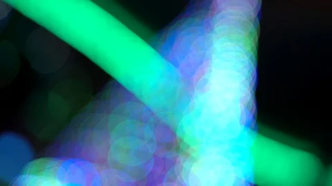Defocused sparkling christmas tree of smooth bright multicolor bokeh lights 스톡 동영상 99148931