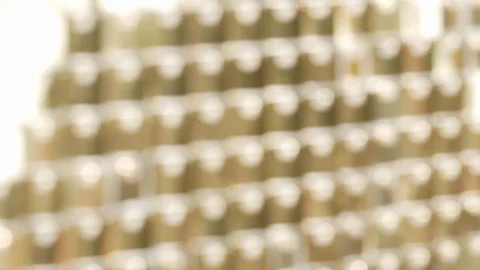 Defocused sparkling golden background Stock Footage 126937110