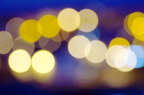 Defocused street lights Stock Illustration
