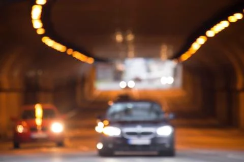 Defocused traffic image Фото