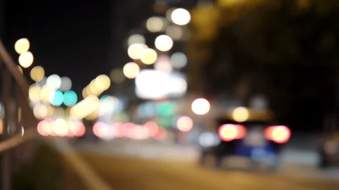 Defocused Traffic Lights #03 Stock Footage 121365598