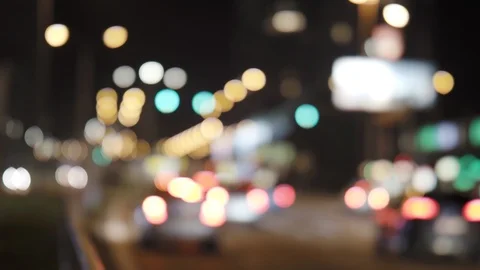 Defocused Traffic Lights #05 Stock Footage 121371096