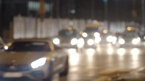 Defocused Traffic Lights #07 Stock Footage 121381948