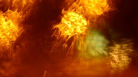 Defocused traffic lights through wet car glass. Stock Footage 73620152