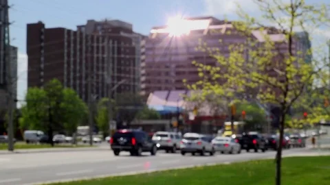 Defocused traffic Scene for background. Stock Footage 75828162
