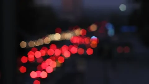 Defocused trafficlights Stock Footage 9035587