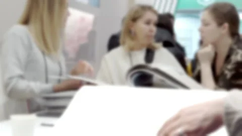 Defocused video of office work environment. Stock Footage 197410580