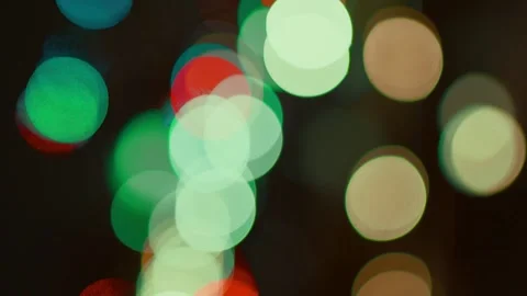 Defocused view of  colorful lights Vídeo Stock 276281747