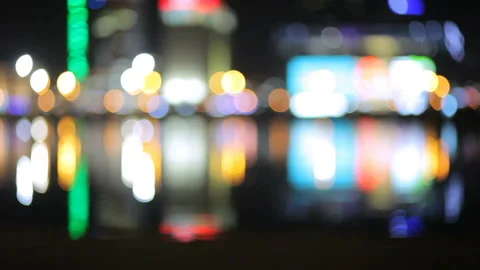 Defocused view of the night city. 스톡 동영상 95562887