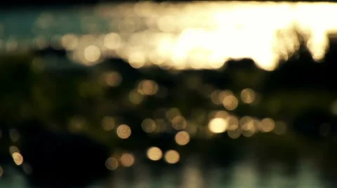 Defocused water highlights Stock Footage 8600927