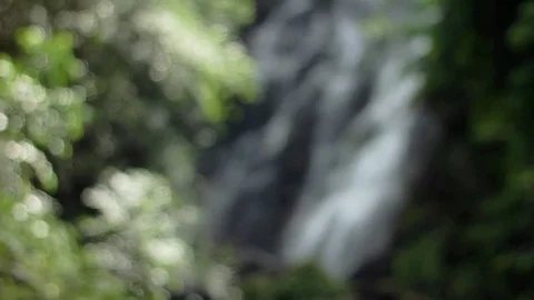 Defocused waterfall Video stock 70470527