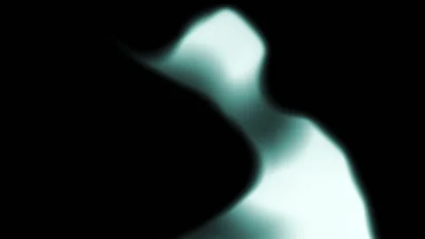 Defocused x ray ghostly figure dancing in dark room slow motion graphic element Stock Footage