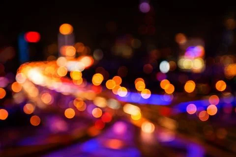 Defocusing background on road Stock Photos